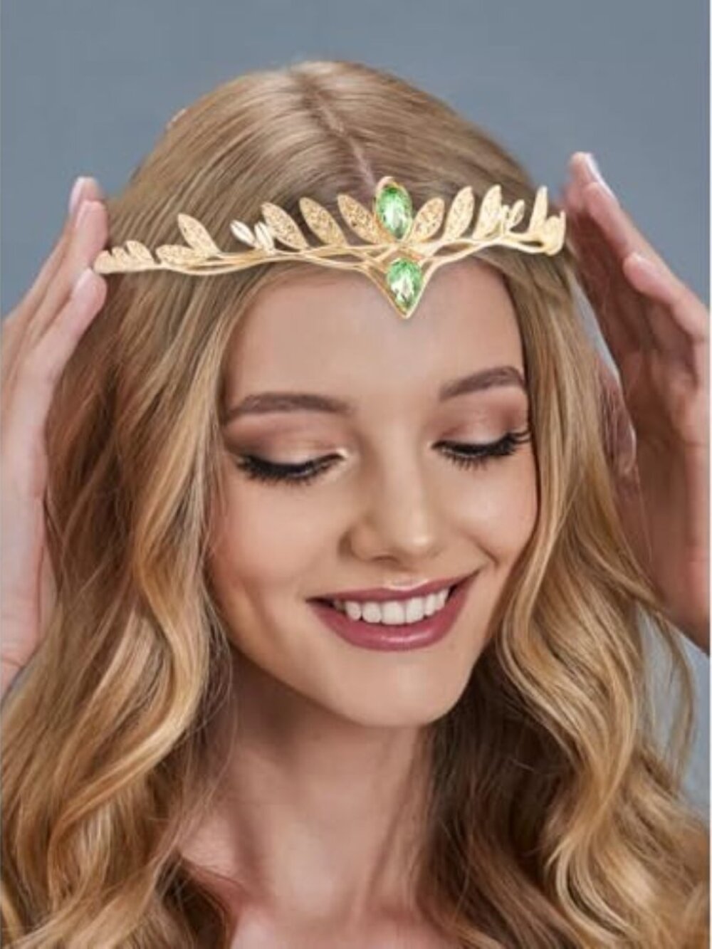 New - Fairy Crown Elf Headpiece Vintage Circlet Leaf Headwear for Women